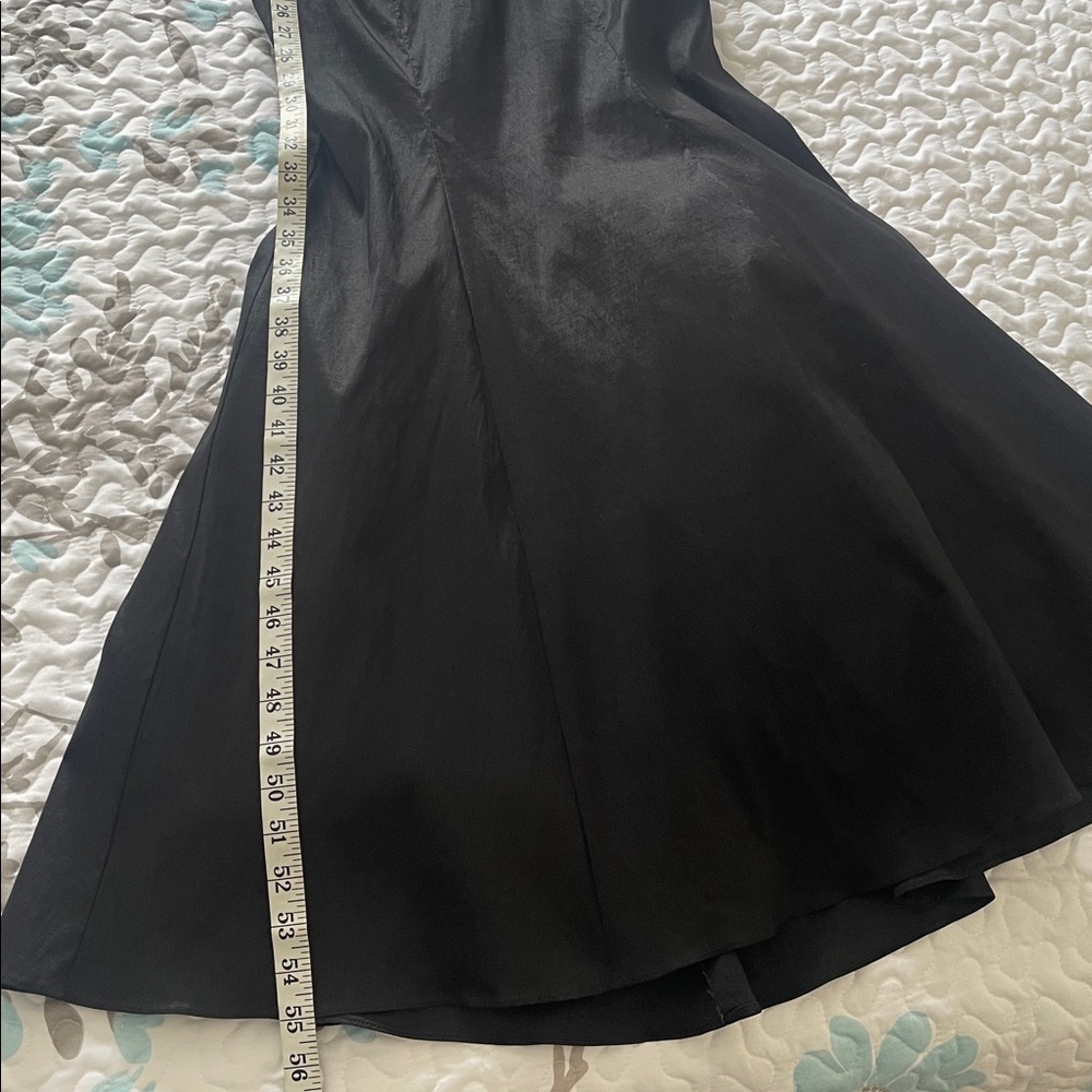 Xscape Black&Gold Taffeta Mermaid Prom Event Gown Side Zip Size 2P - Picture 13 of 15